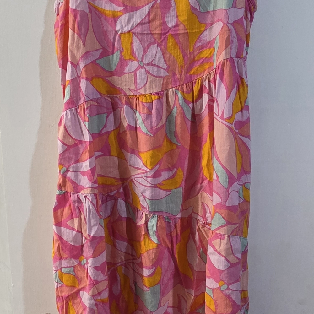 SO Pink and Orange Floral Dress